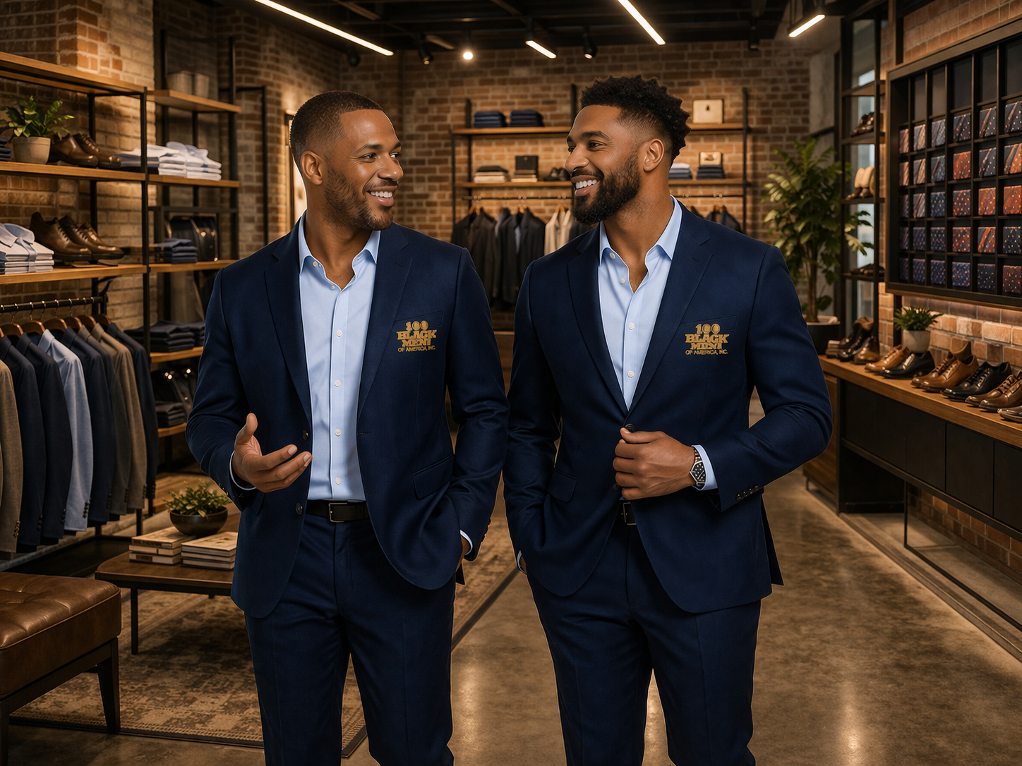 100 Black Men members at boutique